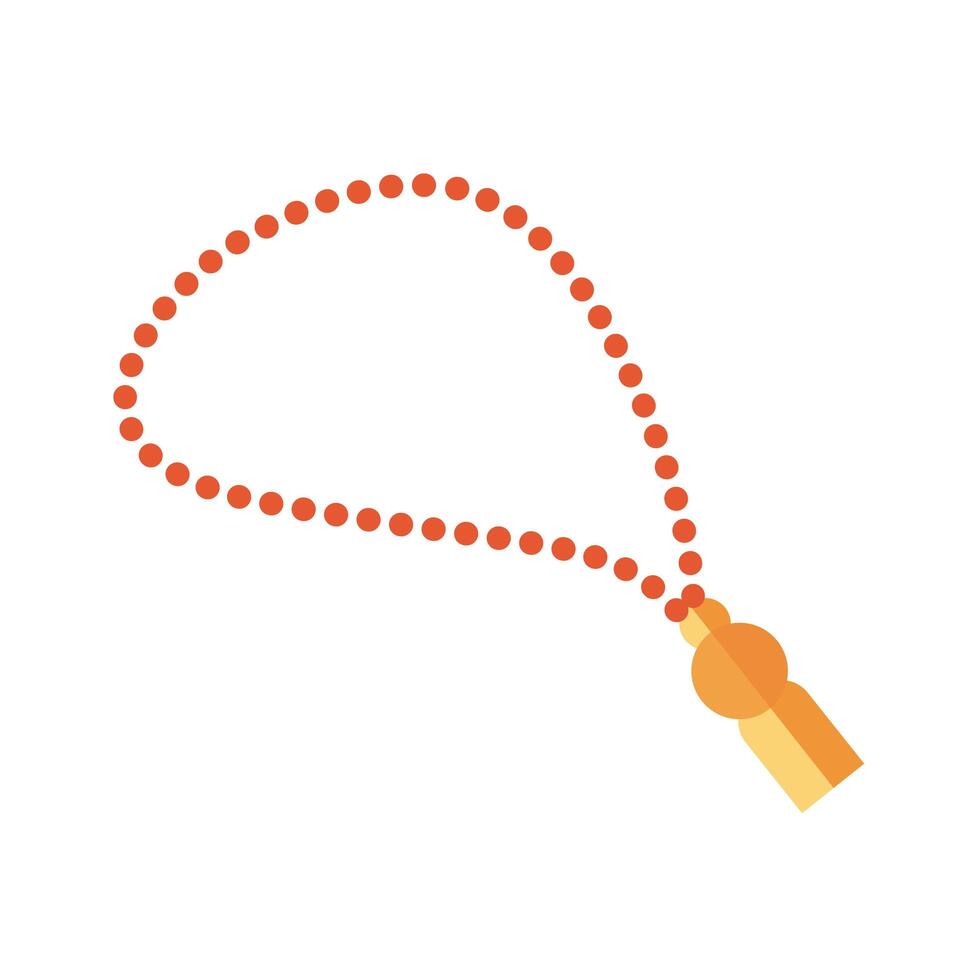 necklace sacred flat style icon vector