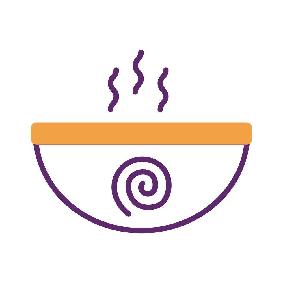 aromatherapy cauldron line style icon vector