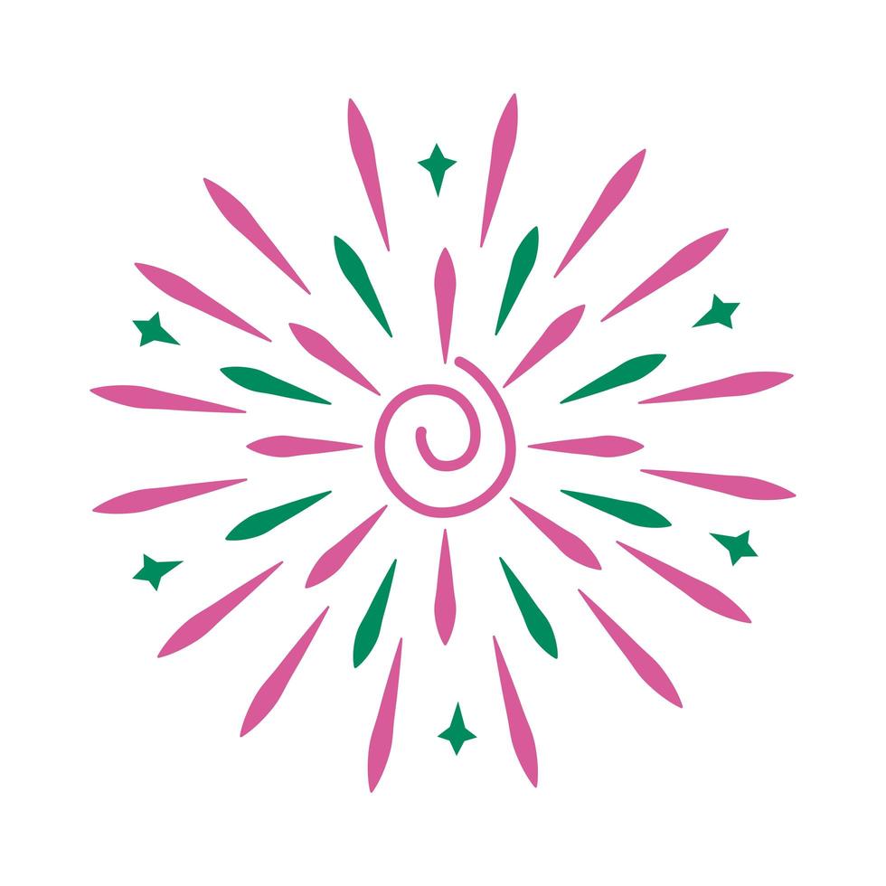 icono de estilo de línea de salpicaduras en espiral vector