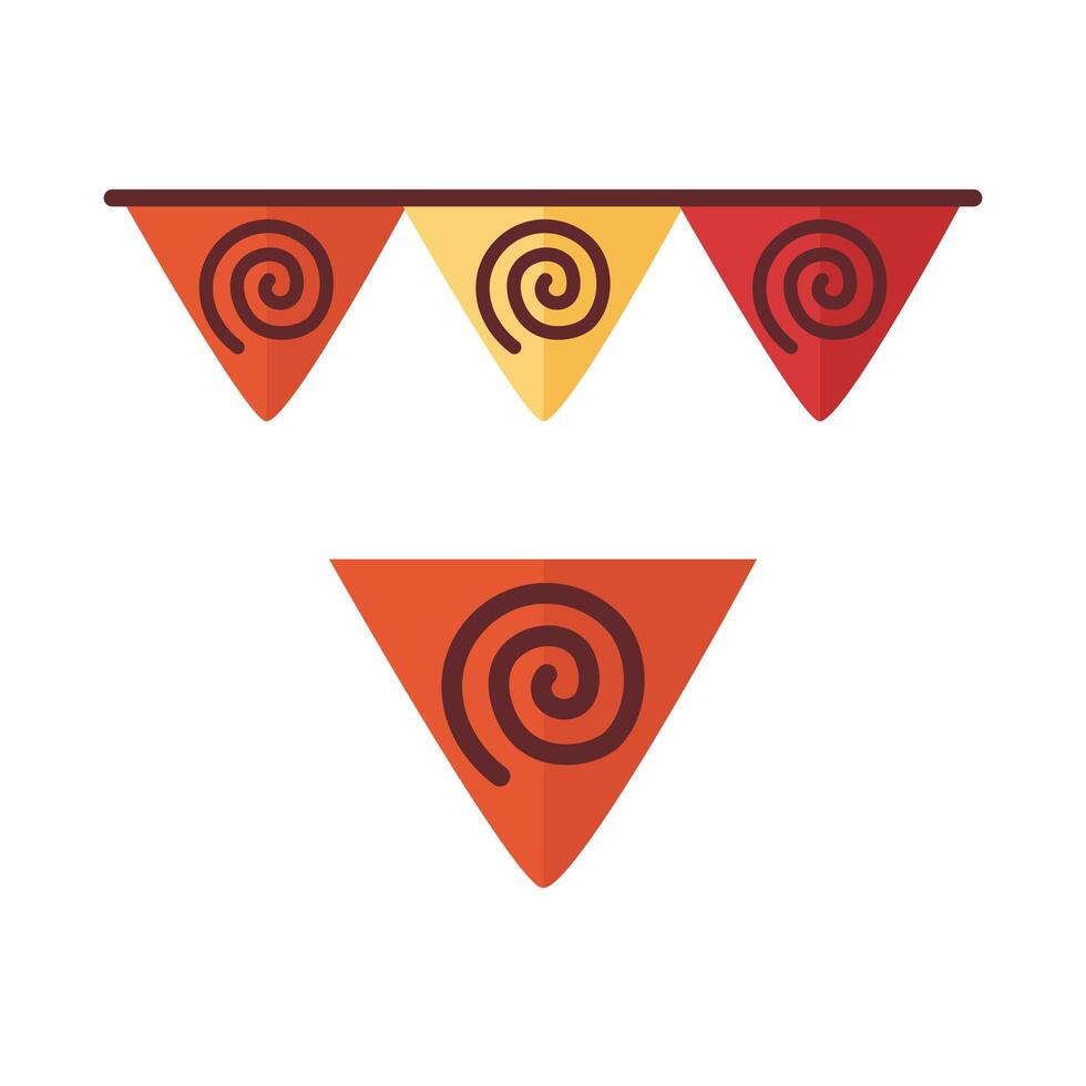 party garlands flat style icon vector