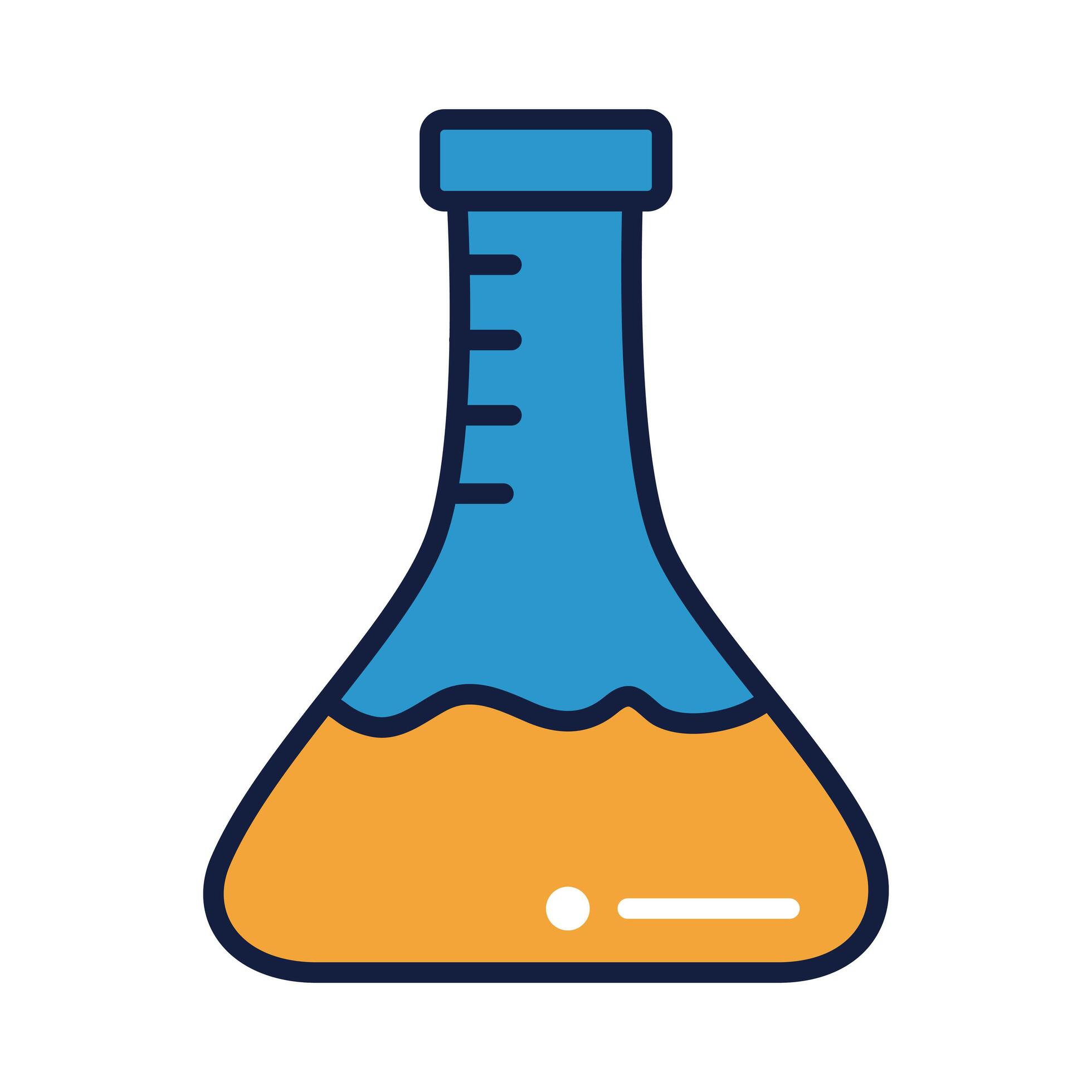 tube test laboratory line and fill style 2651124 Vector Art at Vecteezy