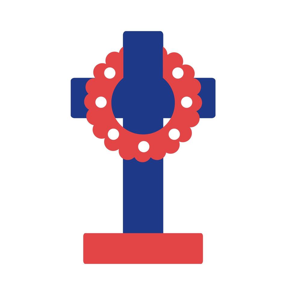 cross religion silhouette style icon vector