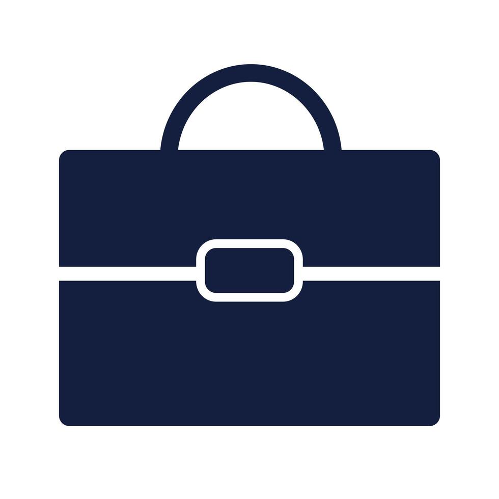 portfolio briefcase silhouette style icon vector