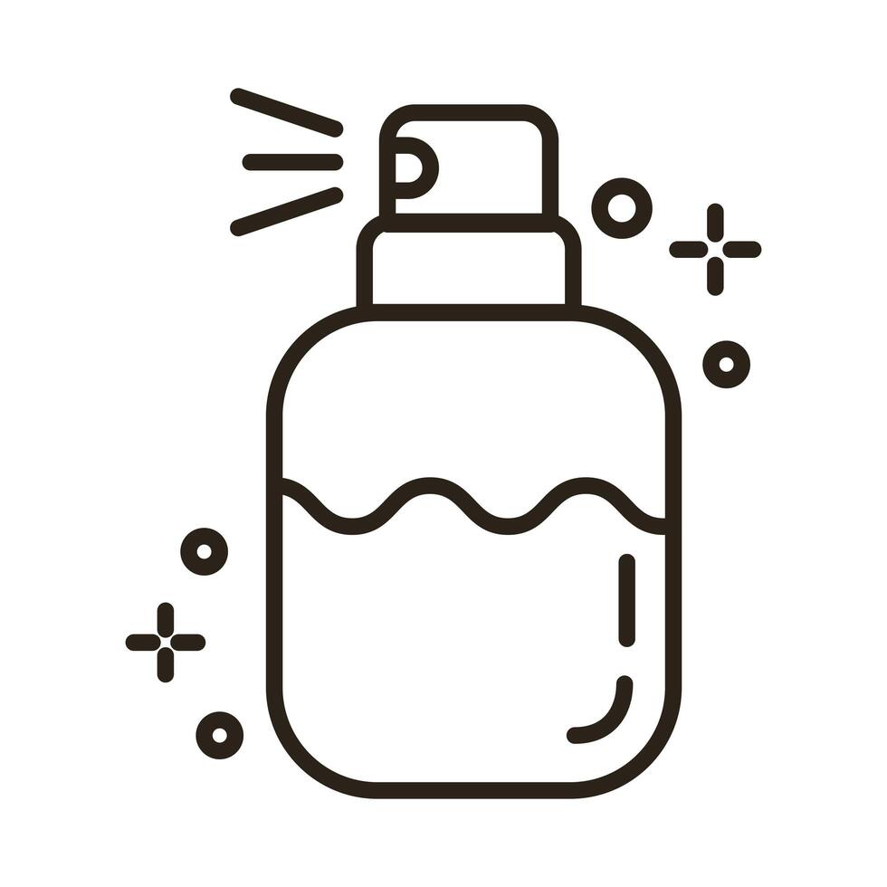 lotion fragance line style icon vector