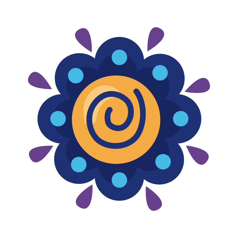 beauty flower detailed style icon vector