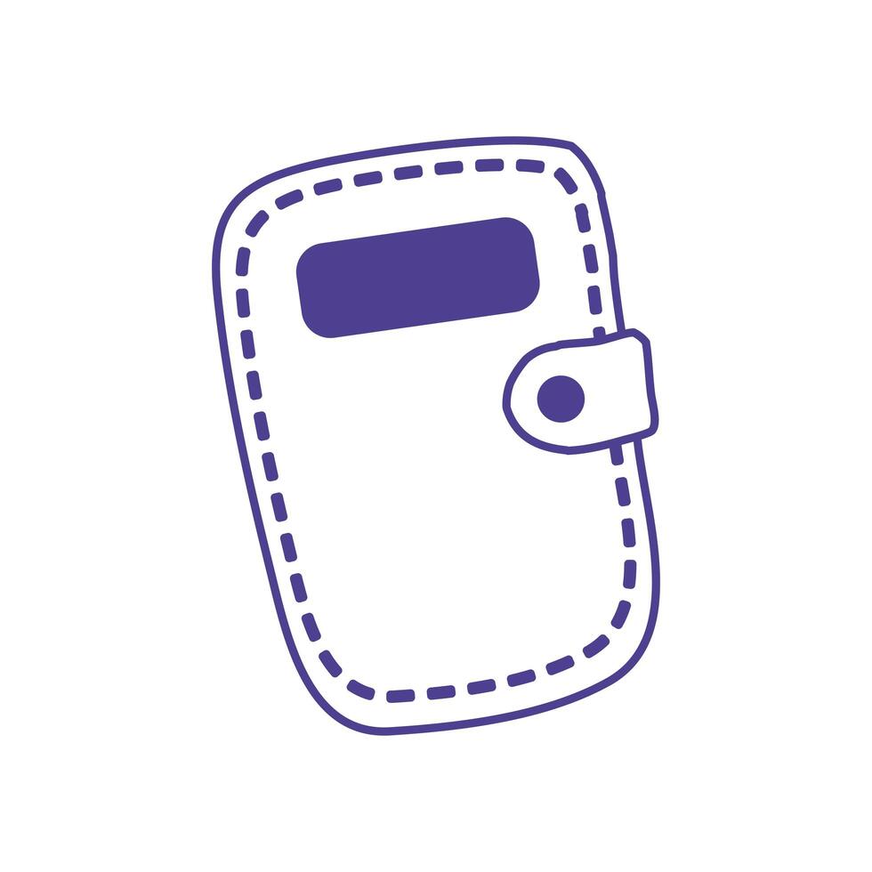 notebook school supply isolated icon vector
