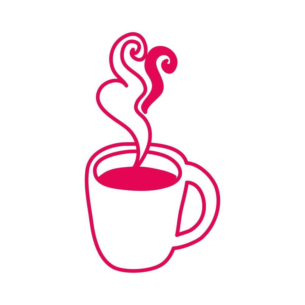 coffee cup drink isolated icon vector