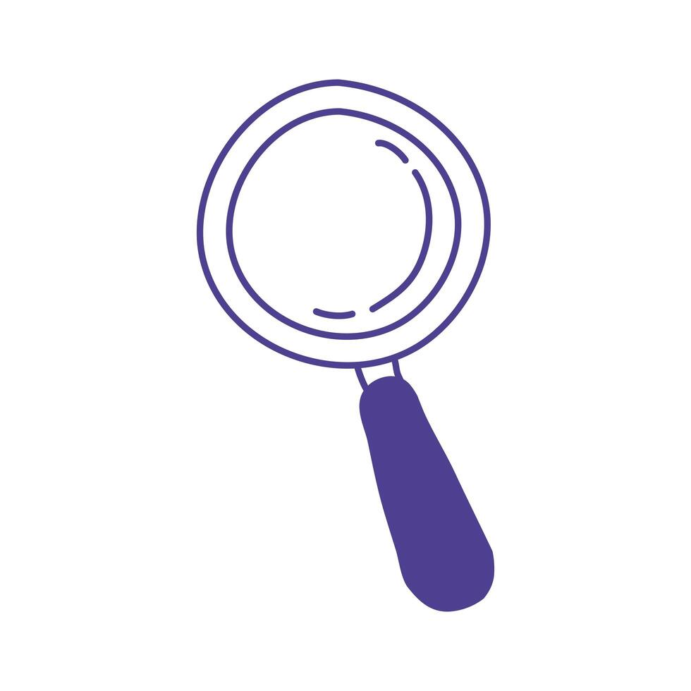 search magnifying glass isolated icon vector