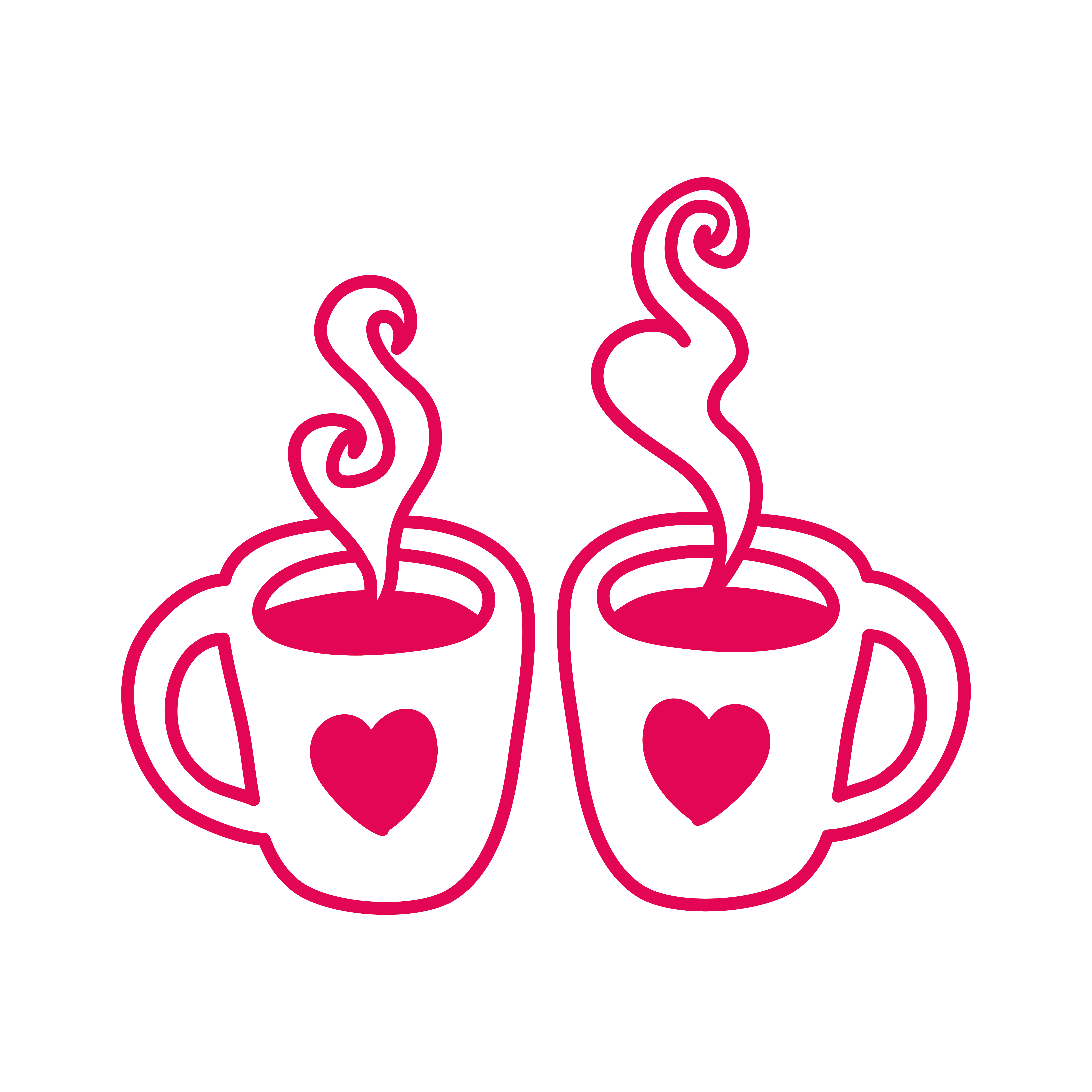 happy valentines day coffee cups with hearts 2651823 Vector Art at