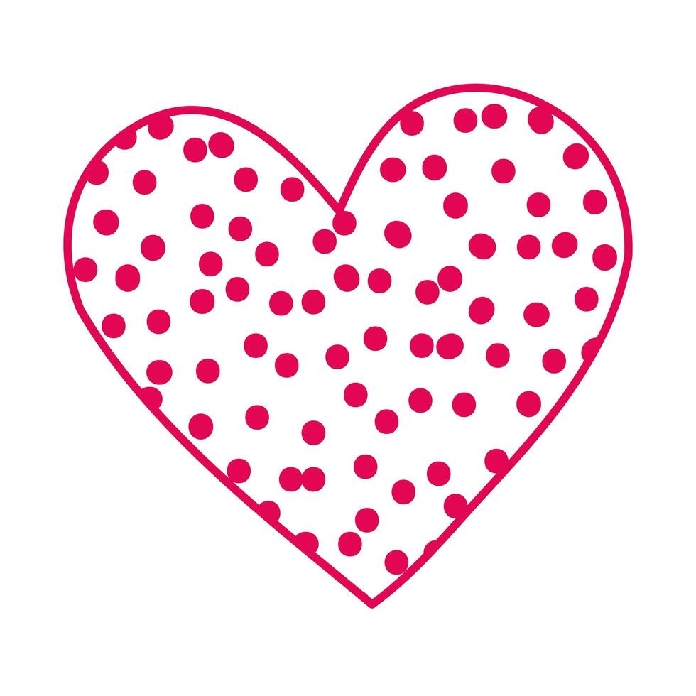 happy valentines day heart with flowers pattern vector