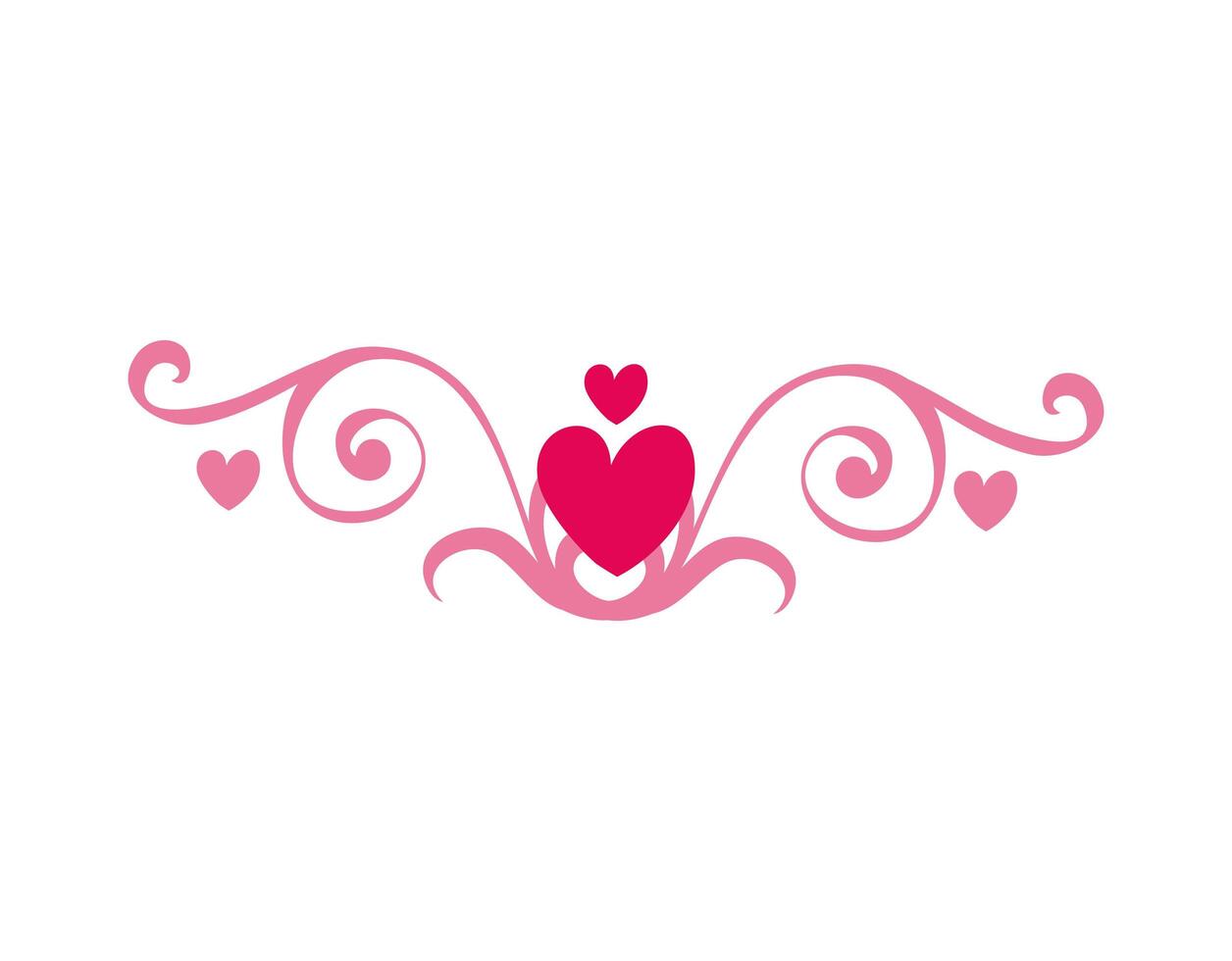 happy valentines day heart with frame lines vector