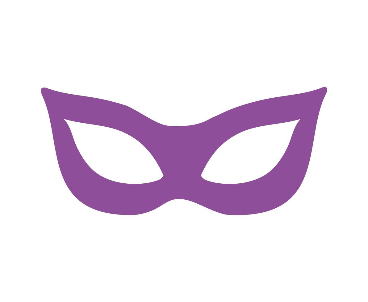 mardi gras celebration mask icon vector