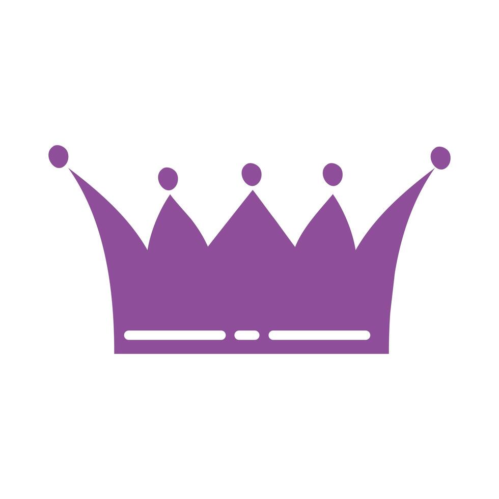 queen crown royal isolated icon vector
