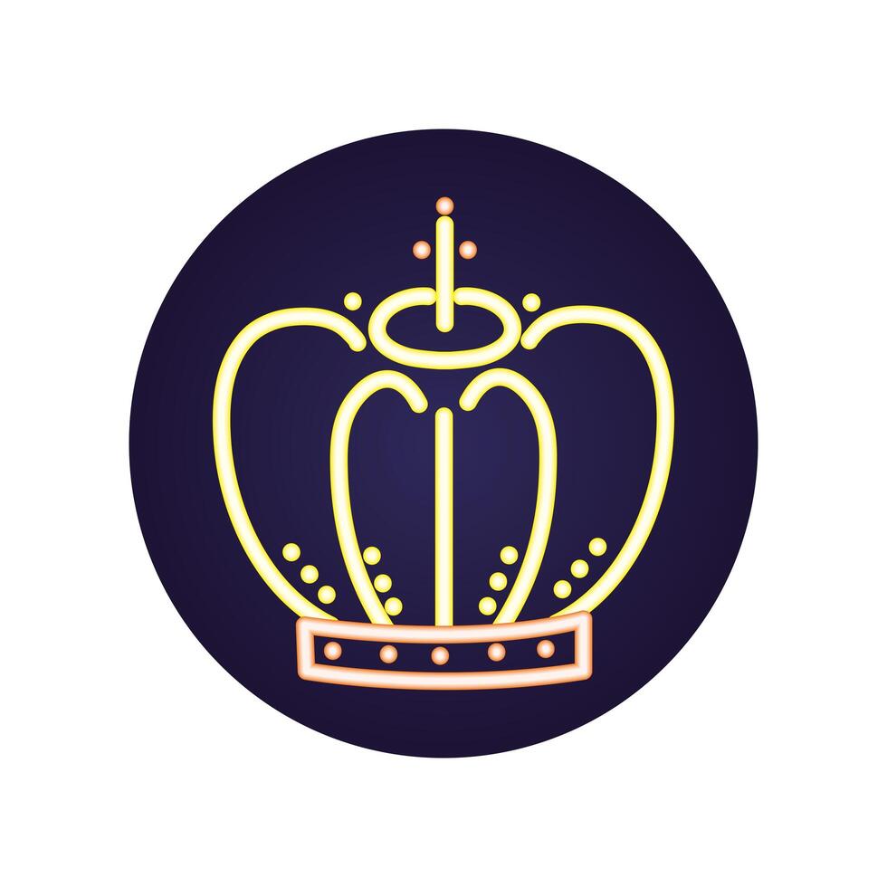 king crown royal isolated icon vector