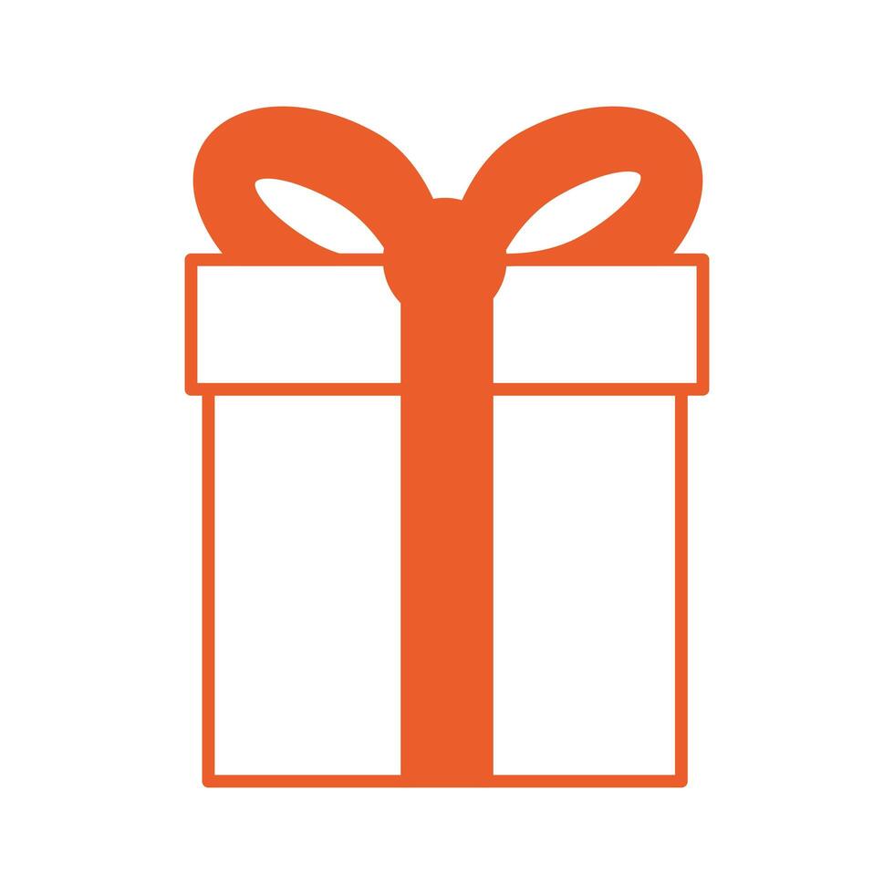 gift box present isolated icon vector
