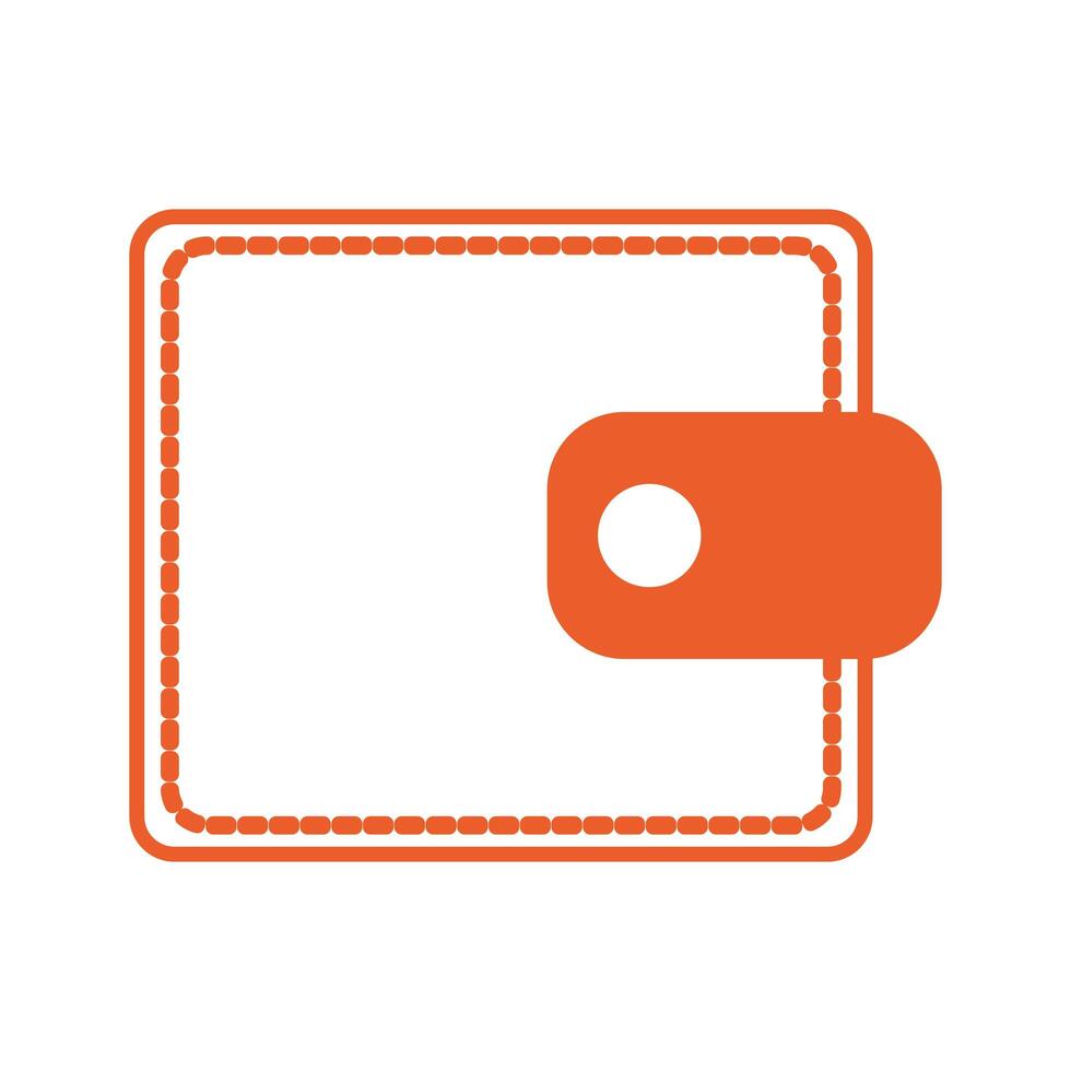 wallet money with isolated icon vector