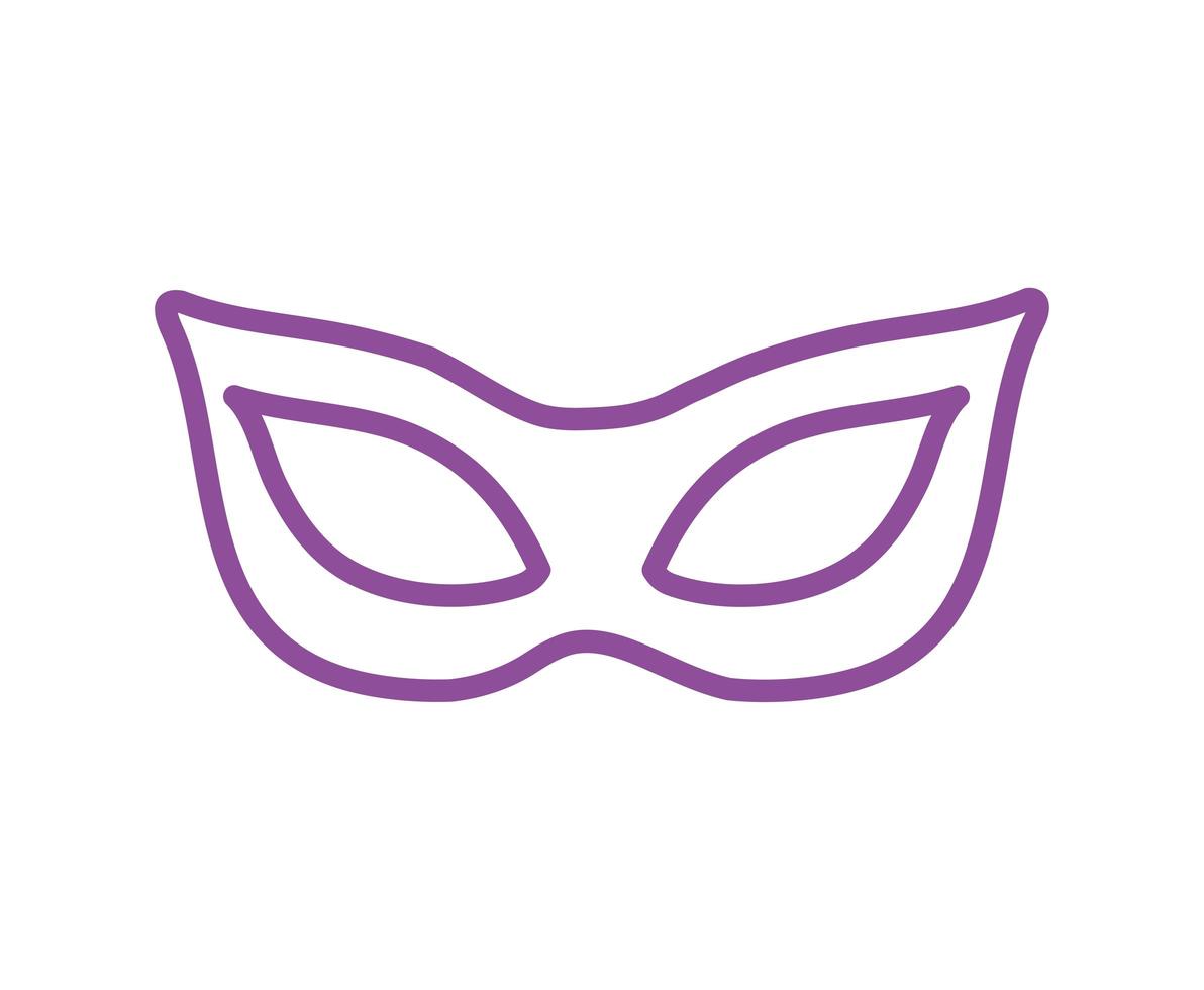 mardi gras celebration mask icon vector