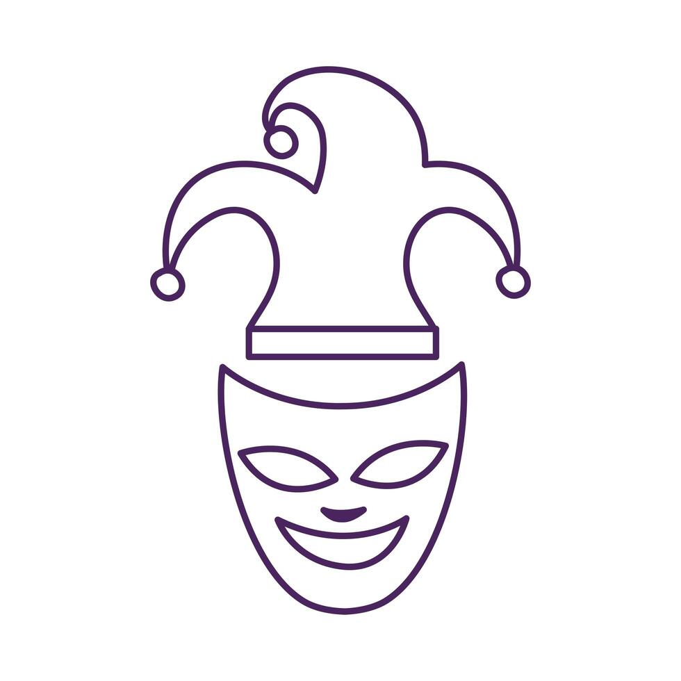 mardi gras jester clip art black and white