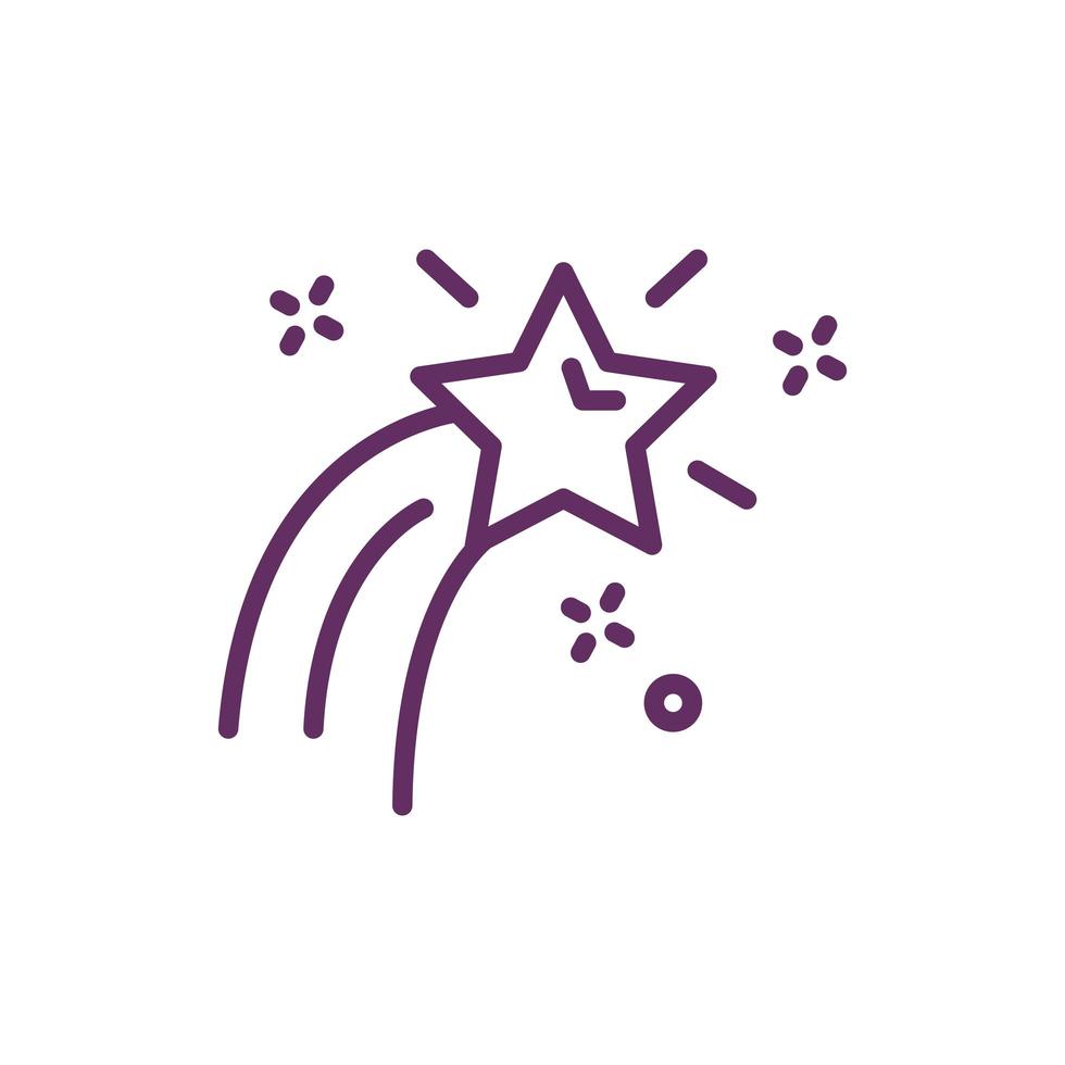 stars splash magic sorcery icon vector