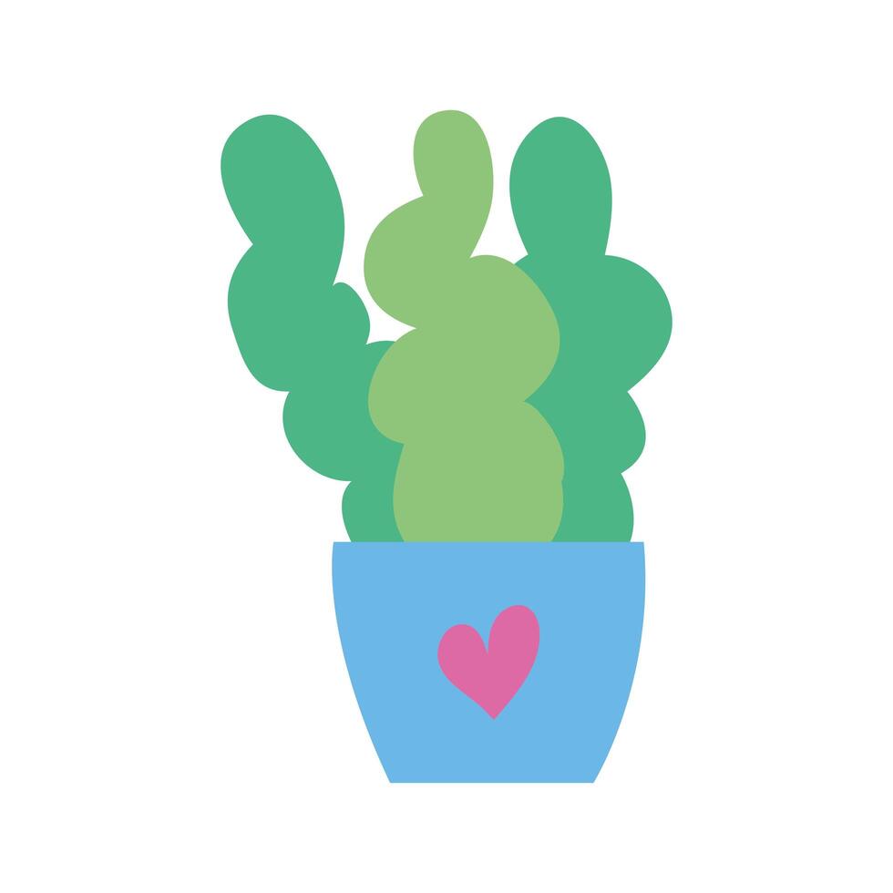 houseplant in ceramic pot icon vector