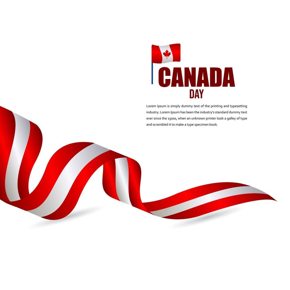 Canada Independence Day Celebration Design Illustration Vector Template