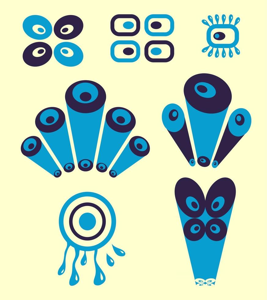 elementos de diseño retro vector