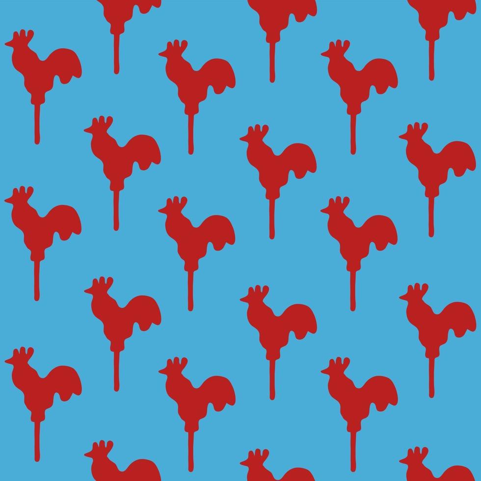 Seamless pattern cock lollipop vector