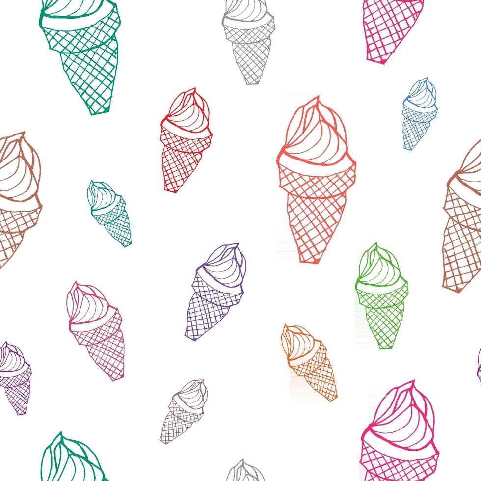 helado de patrones sin fisuras vector