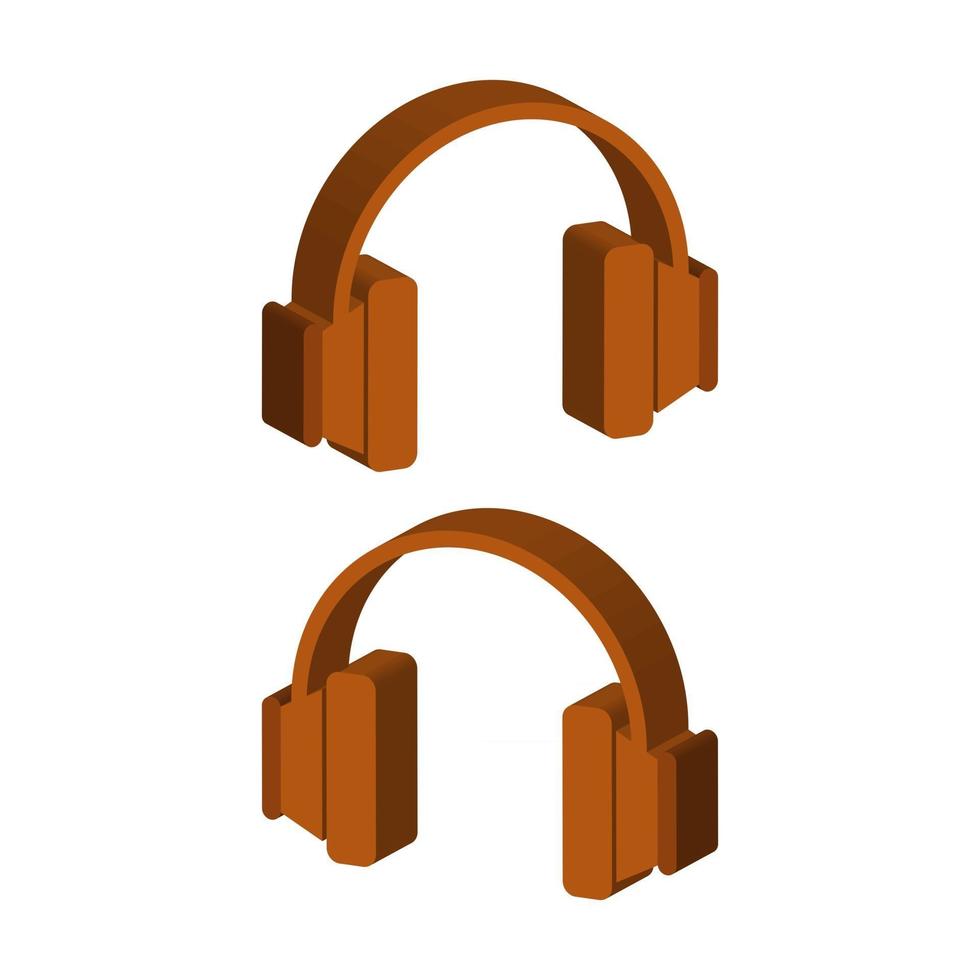 auriculares de musica en vector