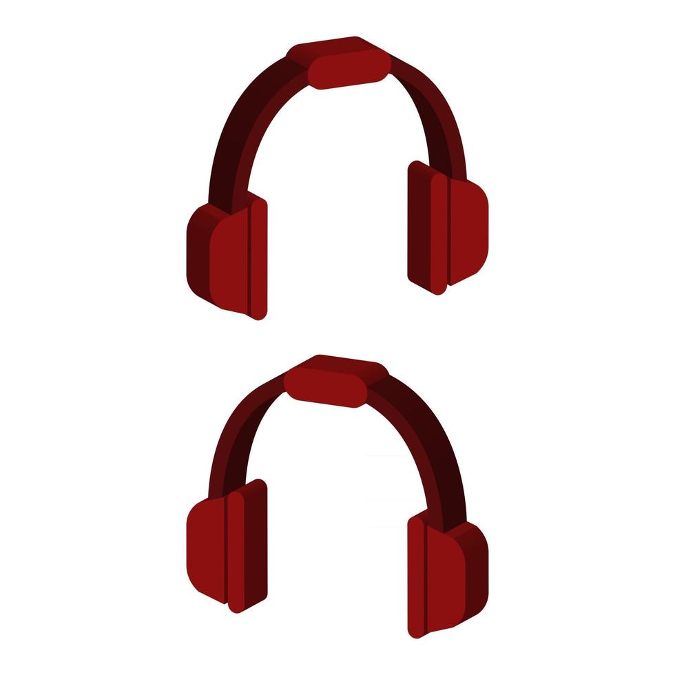 auriculares de musica en vector