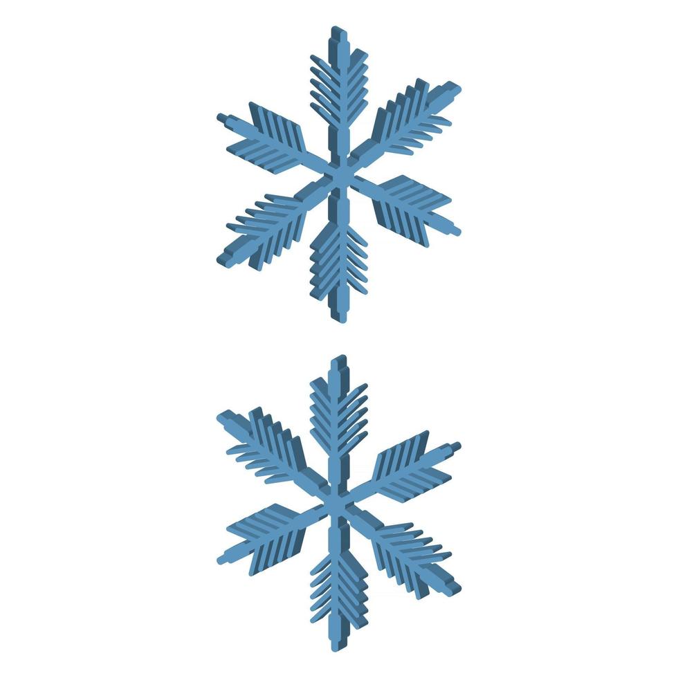 copo de nieve ilustrado en vector