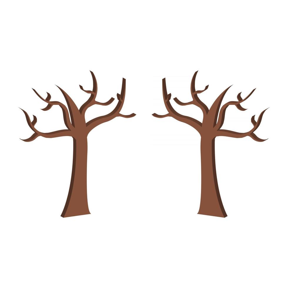 árbol seco ilustrado en vector