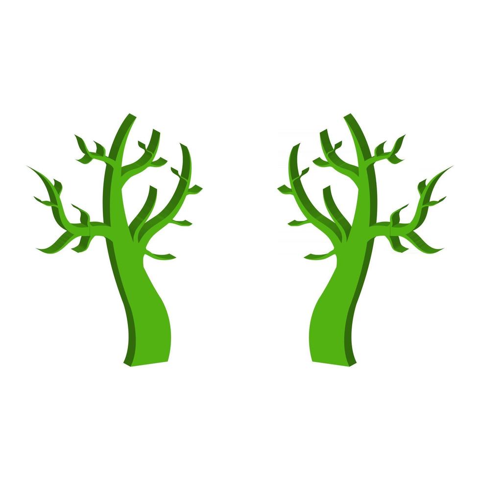 árbol seco ilustrado en vector