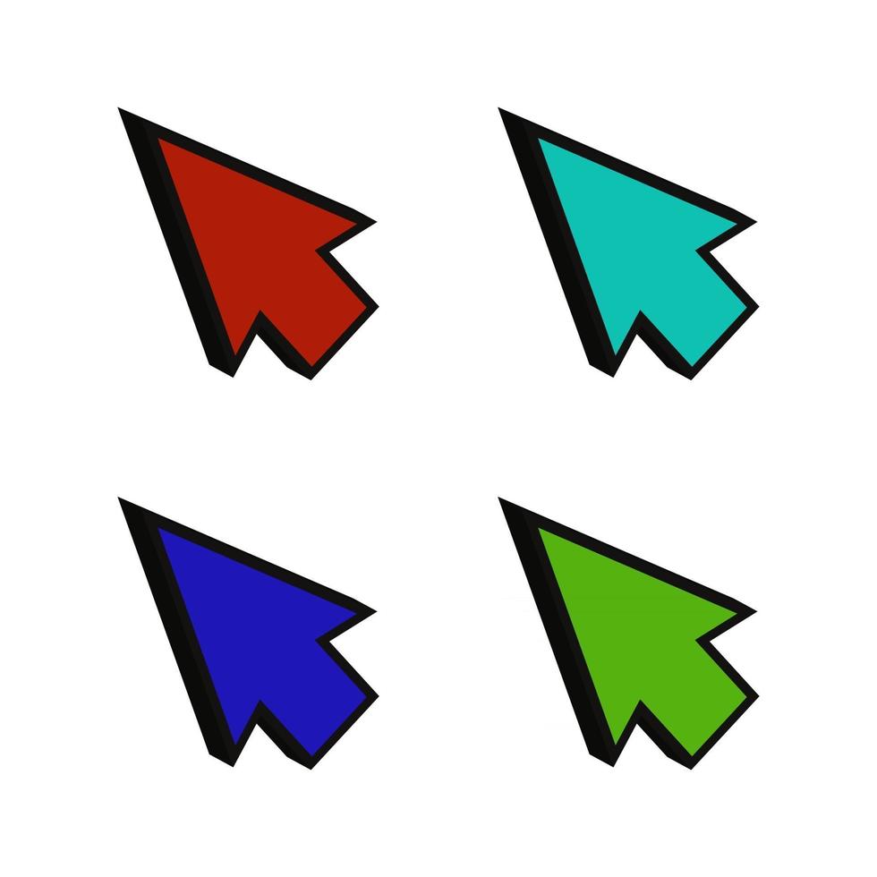 flecha ilustrada en vector
