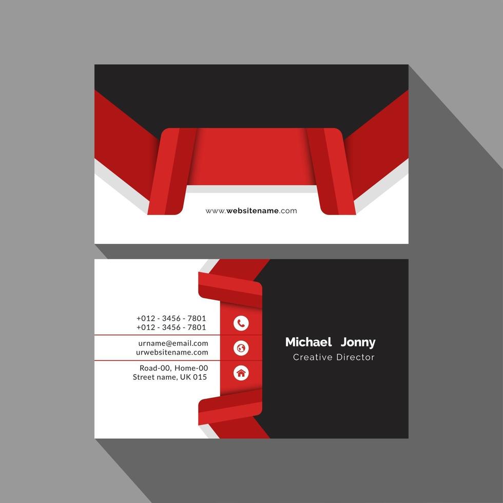 Business card design template vector