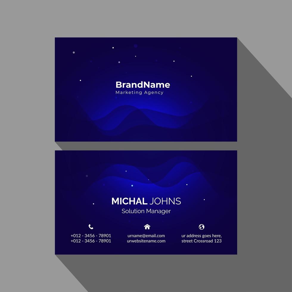 Abstract business card design template vector