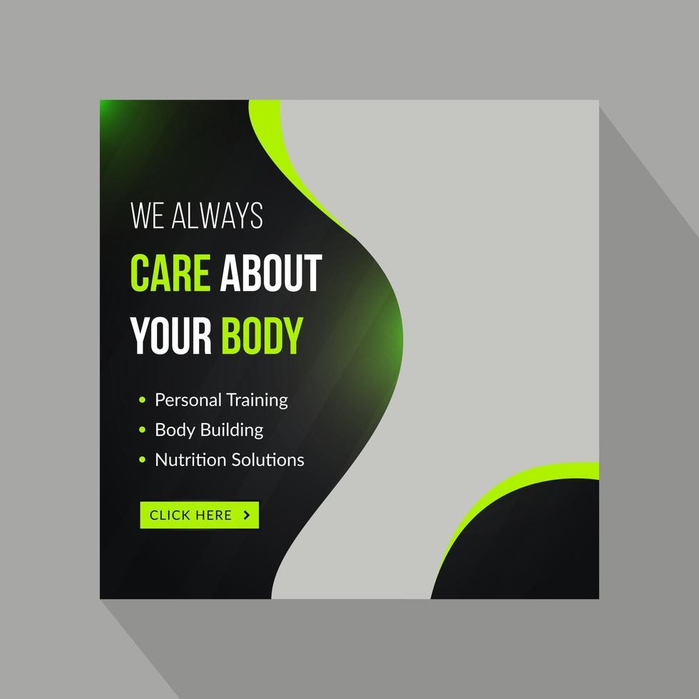 Sport social media banner vector