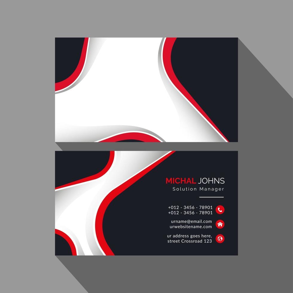 Business card design template vector