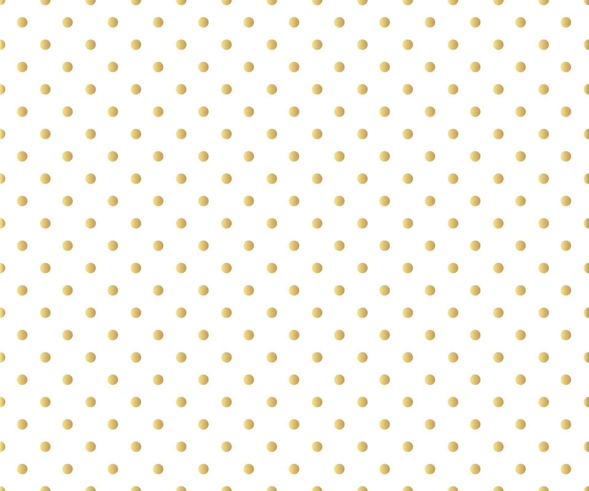 Gold polka dots background vector