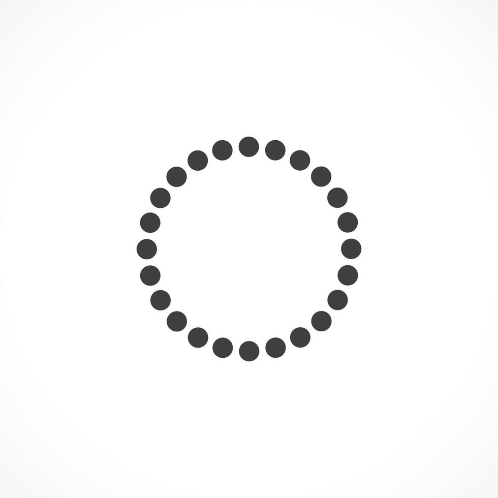 Black Abstract Vector Circle Frame Halftone Dots Logo Emblem Design Round Border Icon Using Circle Dots Texture Vector Illustration Eps 10 Vector Art At Vecteezy