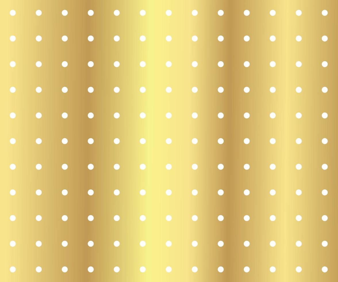 Gold polka dots background vector