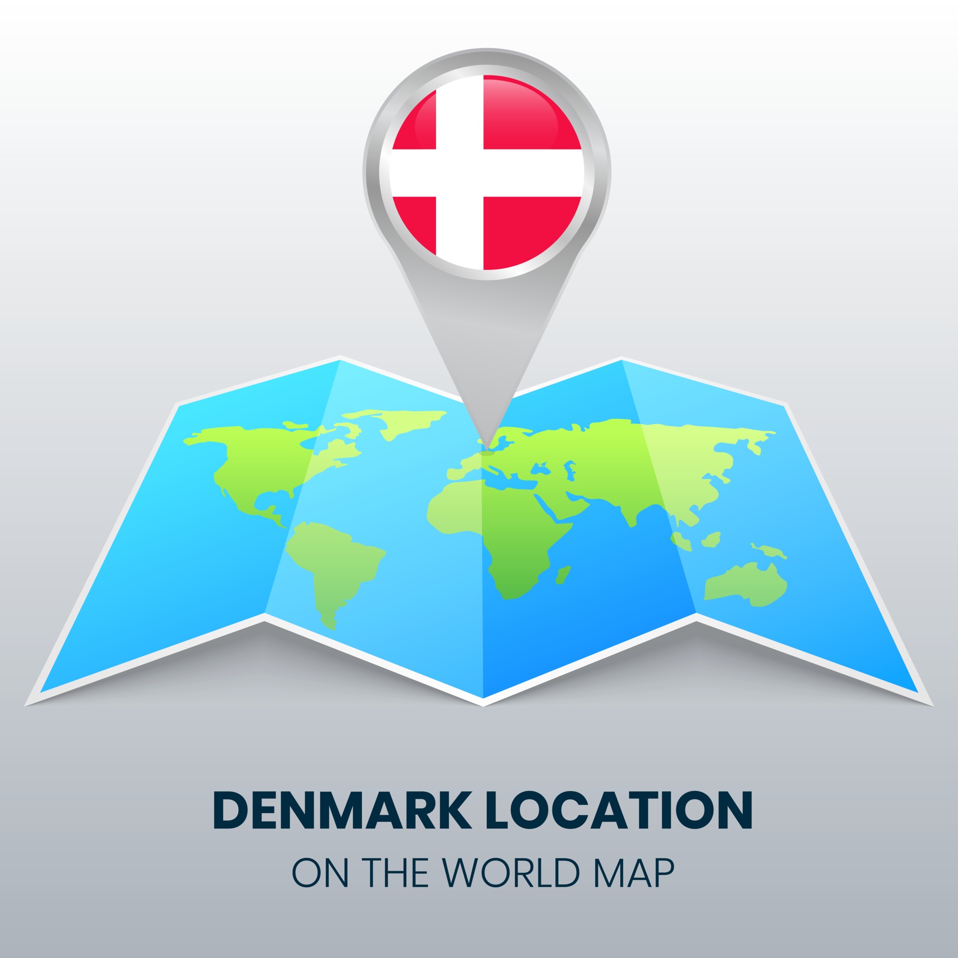 Location Icon Of Denmark On The World Map Round Pin Icon Of Denmark 2653228 Vector Art At Vecteezy