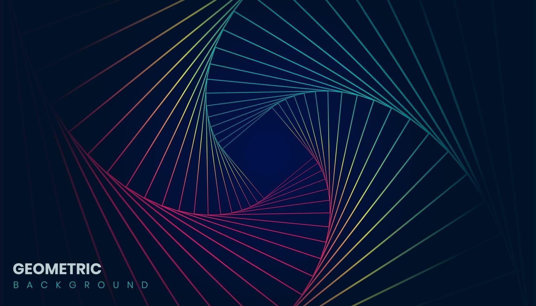 Geometric Background with Colorful Lines vector