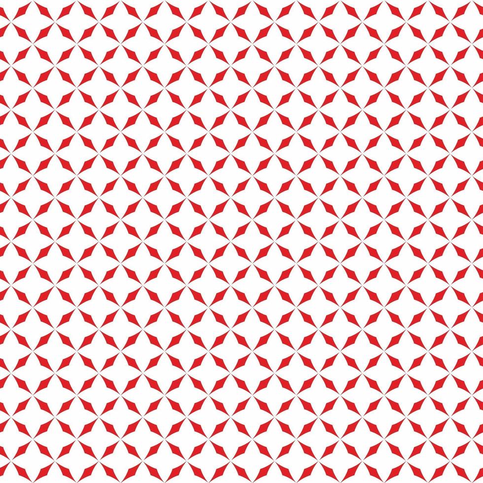 Cute red floral pattern on a white background vector