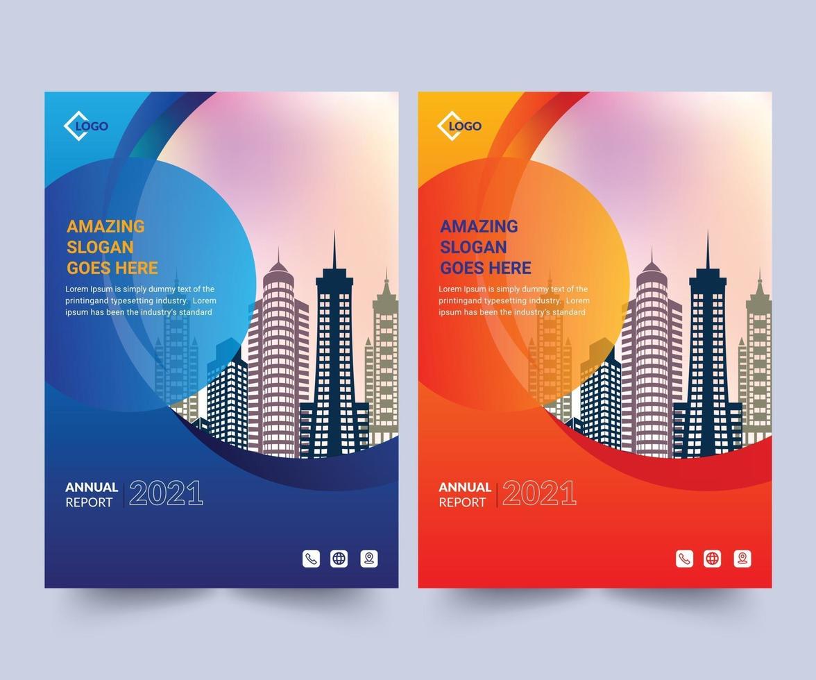 Annual Report Design Layout Template, Corporate Business Flyer Template, Creative Modern Trendy Design To use Multipurpose  Project vector