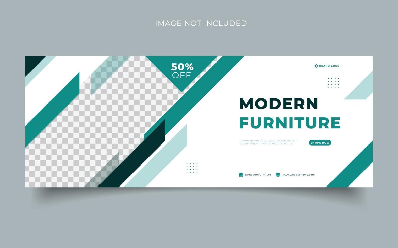 Template banner modern vector