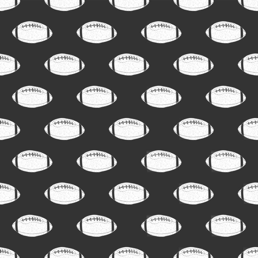 Fútbol, pelota de rugby de patrones sin fisuras boceto dibujado a mano, ilustración vectorial vector