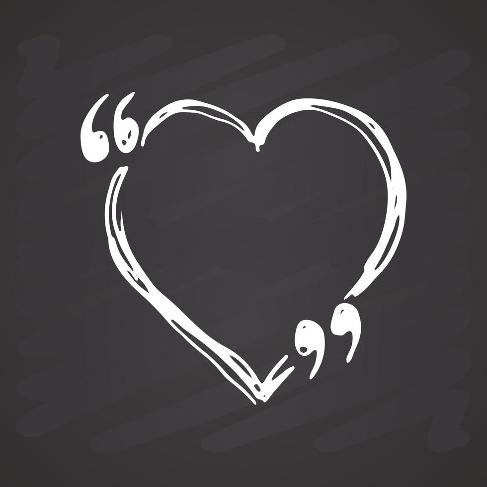 Quote box or quotation frame hand drawn sketch doodle vector illustration