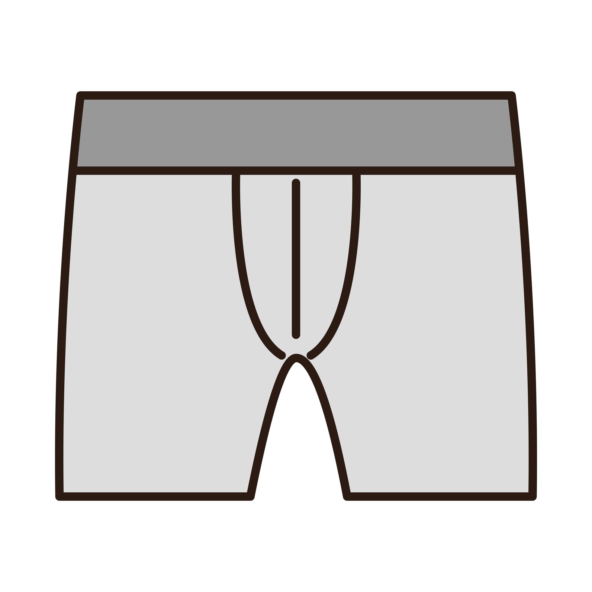 men underwear clothes line and fill icon 2655950 Vector Art at Vecteezy
