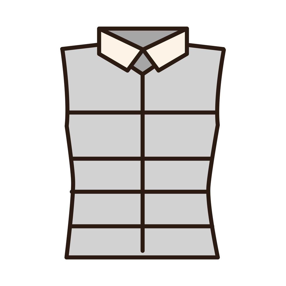 sport vest mens clothing line and fill icon vector